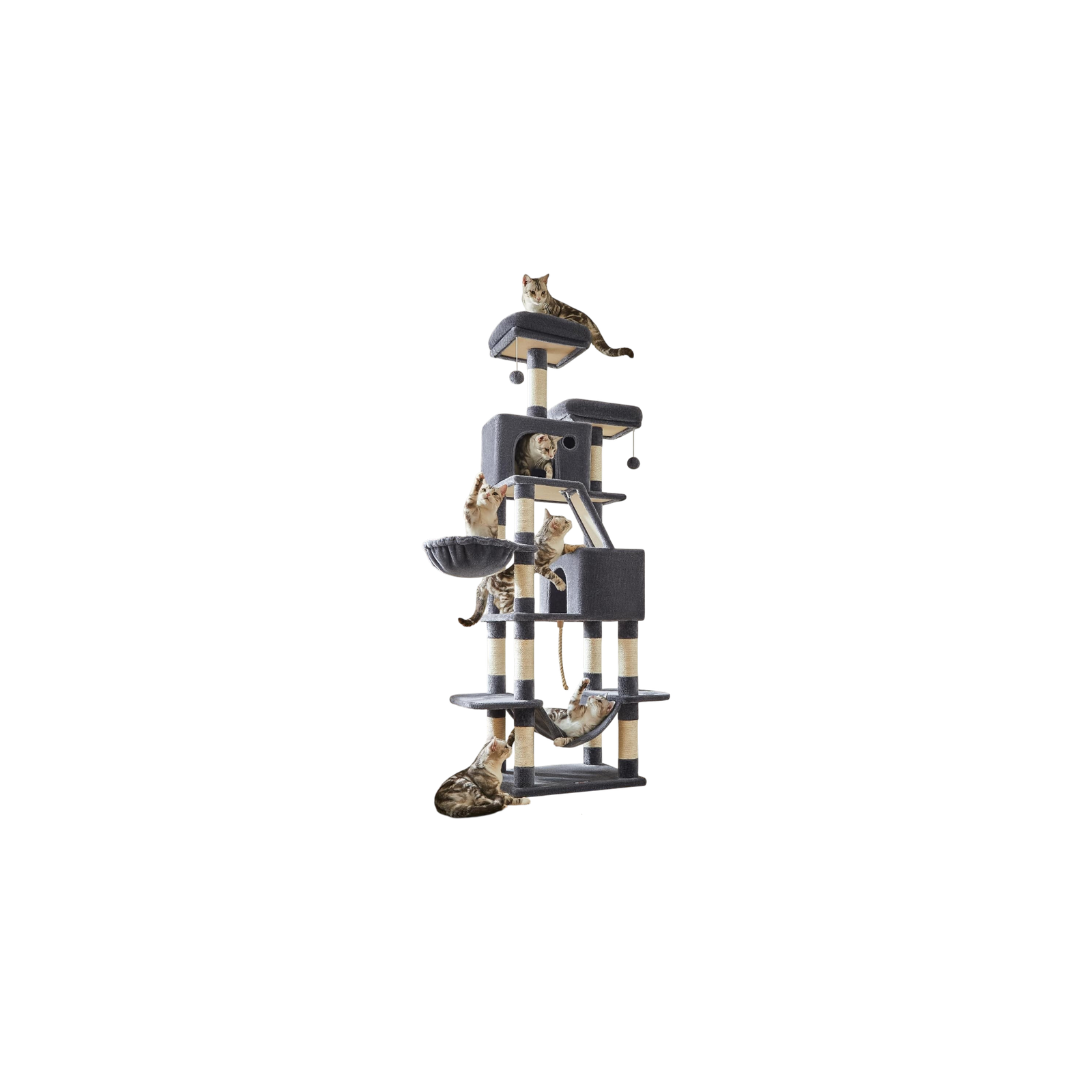 Large Cat Tower With Hammock UPCT190G01