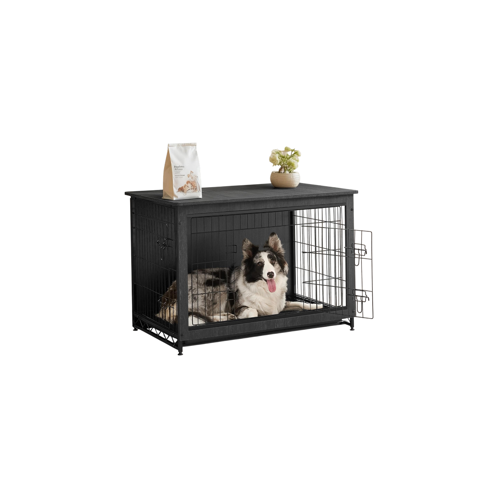 Dog Cage Side End Table for Large and Medium Dogs